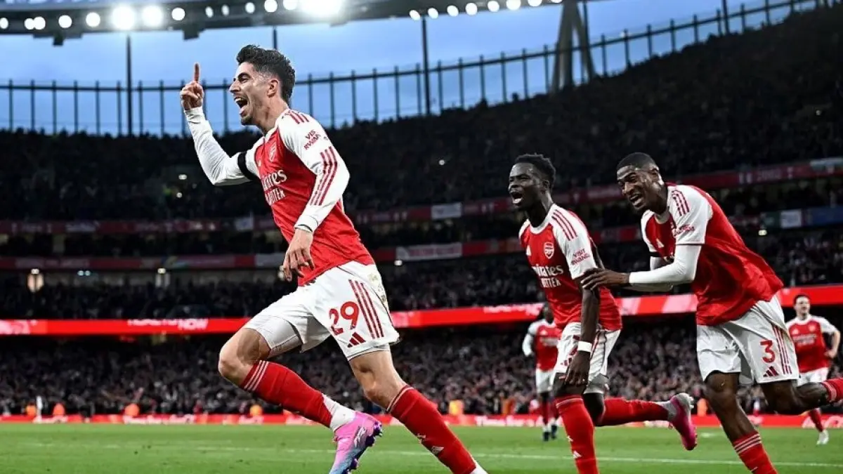 Kai Havertz mencetak gol kemenangan Arsenal saat mengalahkan Burnley 1-0 di Emirates Stadium. (Dok.Arsenal)