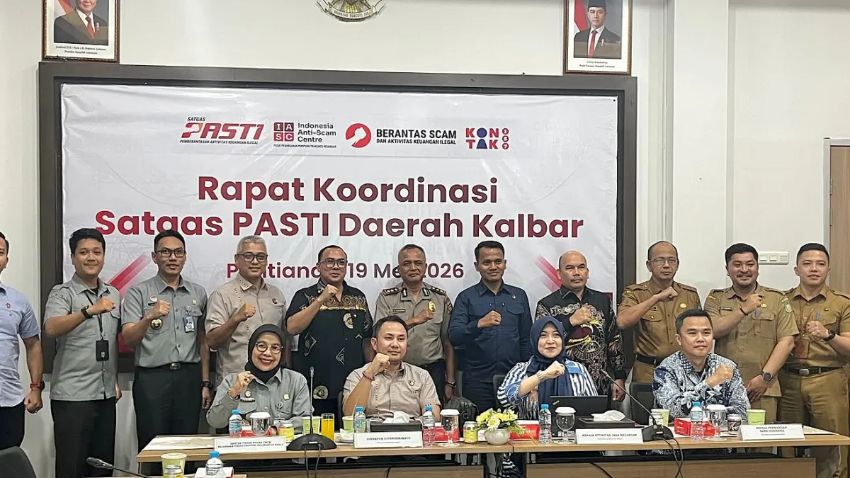 Rapat koordinasi tersebut digelar Otoritas Jasa Keuangan (OJK) Provinsi Kalimantan Barat di Kantor OJK Kalbar, Selasa (19/5). (DOK KANWIL KEMENKUM KALBAR)