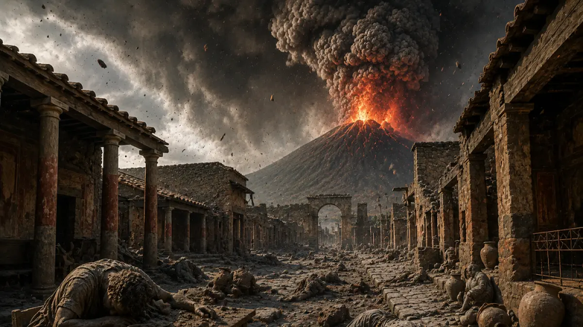 Ilustrasi Kota Pompeii yang mirip dengan kisah kaum Nabi Luth