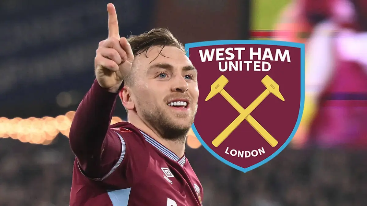Jarrod Bowen menjadi incaran sejumlah klub besar Inggris di tengah ancaman degradasi West Ham United. (teamtalk.com)