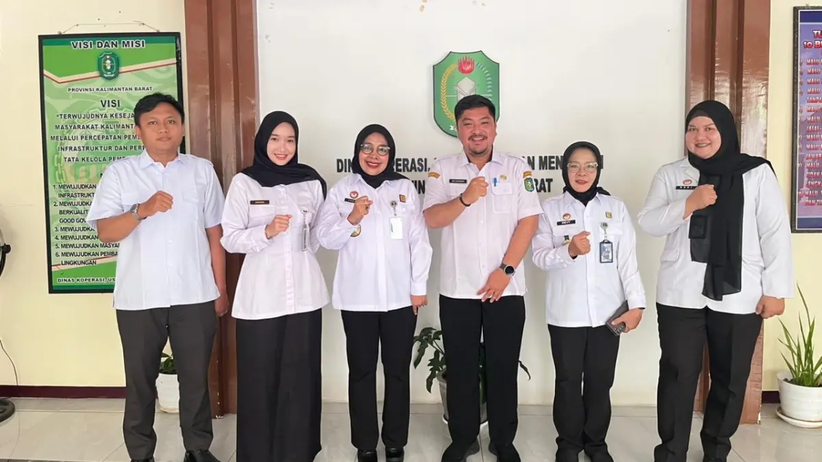 Kantor Wilayah Kementerian Hukum Kalimantan Bara menggelar koordinasi dengan Dinas Koperasi dan UKM Provinsi Kalbar, Rabu (20/5). (DOK KANWIL KEMENKUM KALBAR)