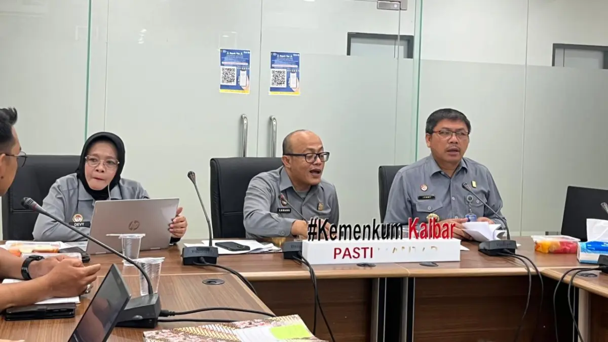 Kantor Wilayah Kementerian Hukum Kalimantan Barat menggelar rapat pembahasan Proposal AEIK pada Selasa (19/5). (DOK KANWIL KEMENKUM KALBAR)