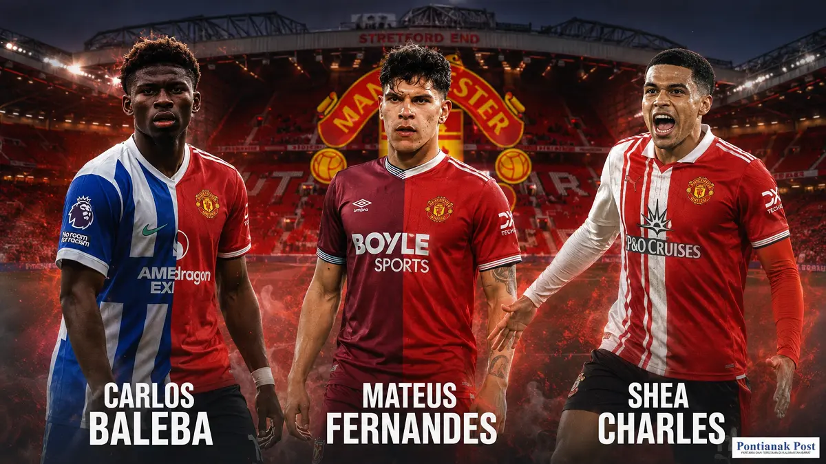 Manchester United mulai agresif membangun ulang lini tengah untuk musim depan. (Instagram, Kolase:AI)
