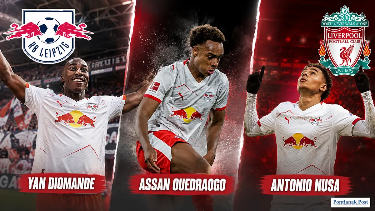 Tiga pemain RB Leipzig dibidik Liverpool untuk memperkuat lini serang musim depan. (Instagram. Kolase AI/Pontianak Post)