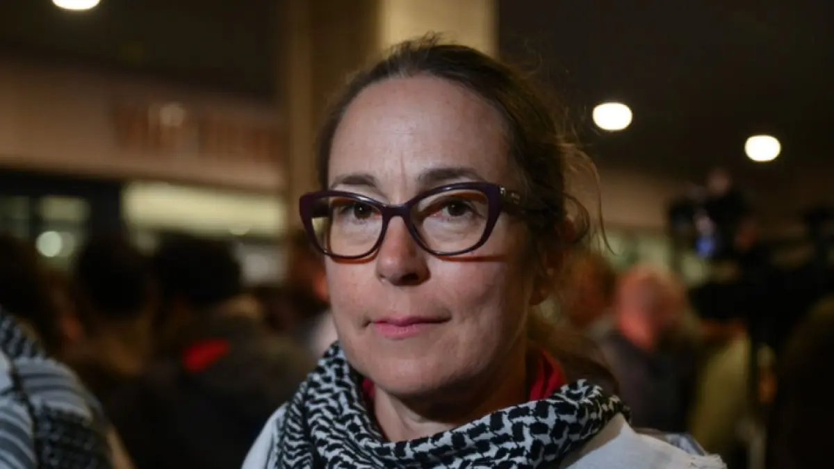Bianca Webb-Pullman, dokter asal Australia sekaligus aktivis Global Sumud Flotilla yang baru saja dibebaskan Israel,(Anadolu)