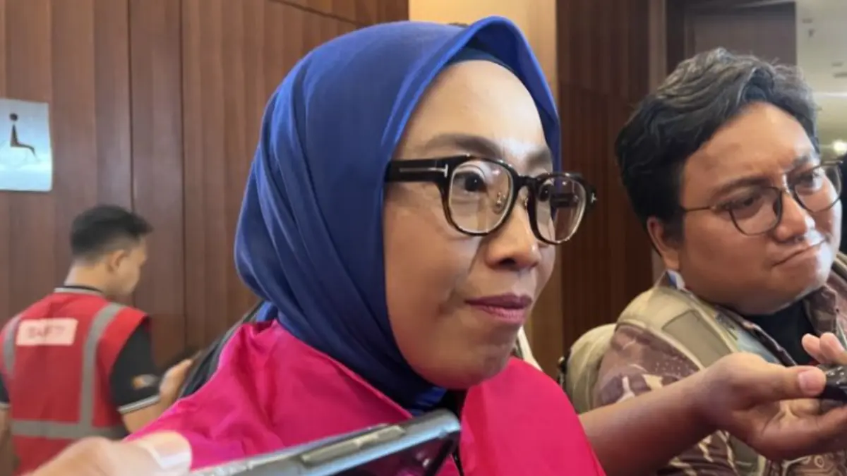 Direktur Jenderal Energi Baru, Terbarukan, dan Konservasi Energi (EBTKE) Kementerian ESDM Eniya Listiani Dewi dalam IPA Convex, Tangerang, Banten, Kamis (21/5). (ANTARA/Putu Indah Savitri)
