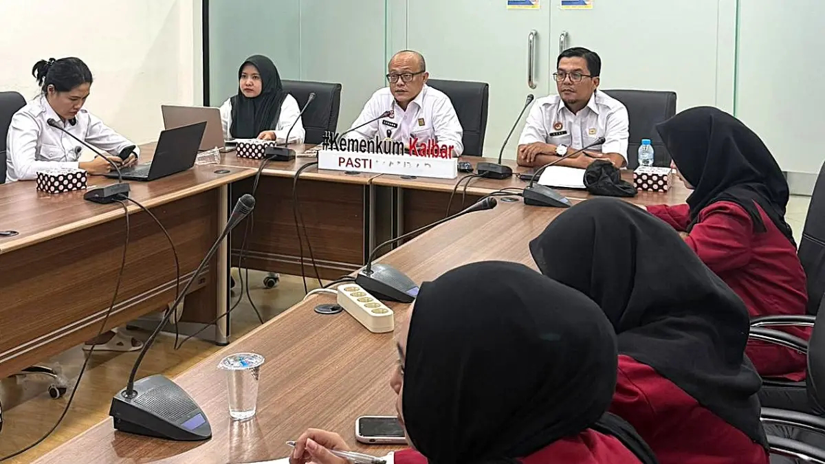 Kantor Wilayah Kementerian Hukum Kalimantan Barat menggelar harmonisasi Rapergub Kalbar tentang Pedoman Pemberian Beasiswa bagi tenaga pendidik PAUD non-ASN pada Rabu 920/5). (DOK KANWIL KEMENKUM KALBAR)