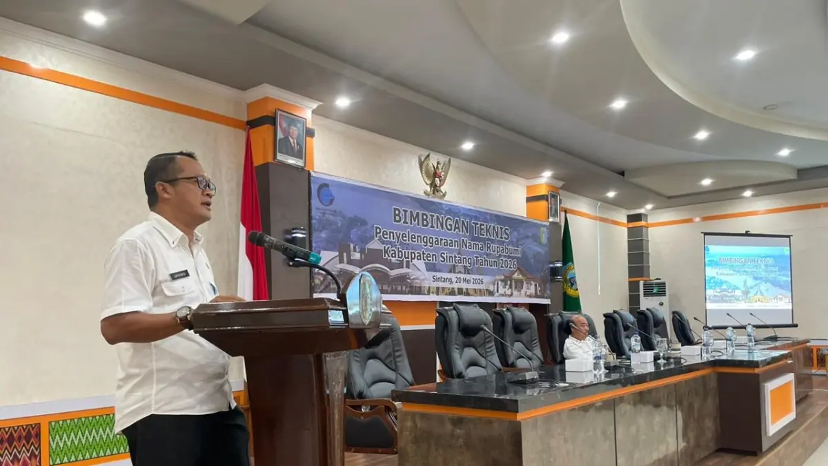 Kepala Bagian Tata Pemerintahan Sekretariat Daerah Kabupaten Sintang, Supriyanto persebaran data nama rupabumi belum merata di seluruh kecamatan. (ISTIMEWA)