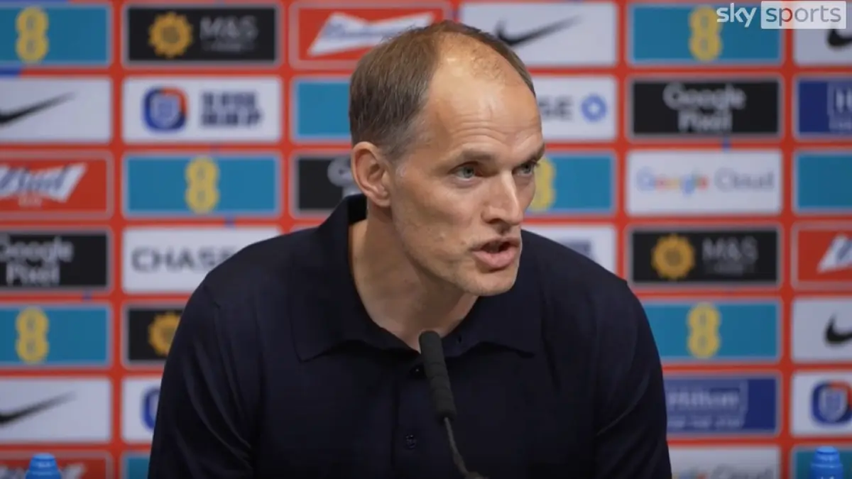 Thomas Tuchel menjelaskan alasan mencoret sejumlah pemain bintang dari skuad Inggris untuk Piala Dunia 2026. (Dok. Sky Sports)