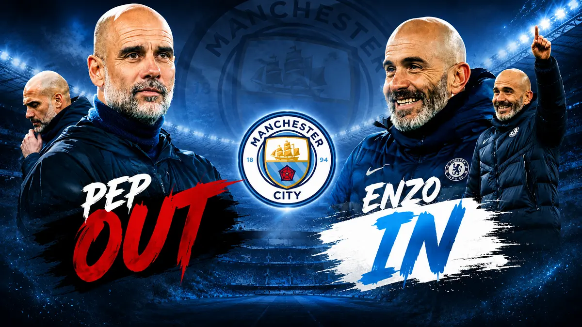 Pep Guardiola resmi meninggalkan Manchester City dan Enzo Maresca disiapkan menjadi pelatih baru. (Foto IG, Kolase:AI/Pontianak Post)