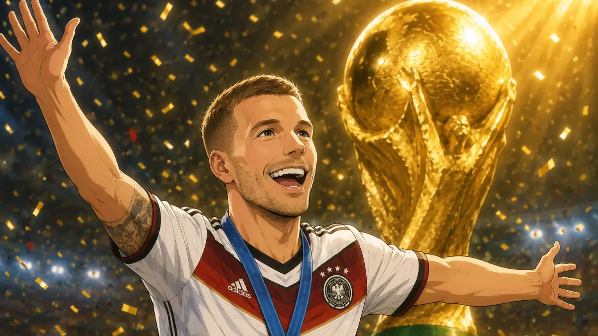 Gambar anime Lucas Podolski