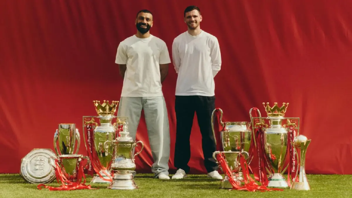 Mohamed Salah dan Andy Robertson berpotensi menjalani laga terakhir bersama Liverpool di Anfield, Minggu (24/5). (Dok.Liverpool)