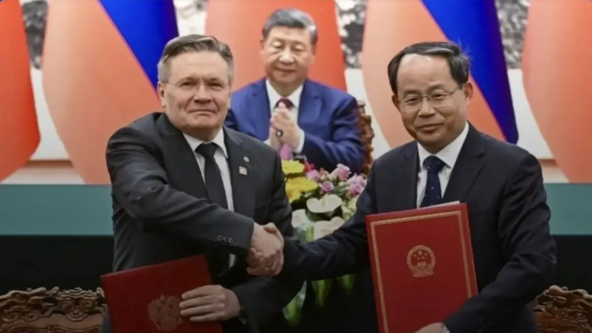 Perusahaan nuklir negara Rusia, Rosatom, menandatangani tiga nota kesepahaman antarlembaga selama kunjungan resmi Presiden Rusia ke China pada 19-20 Mei 2026. (ANTARA/HO-Rosatom)