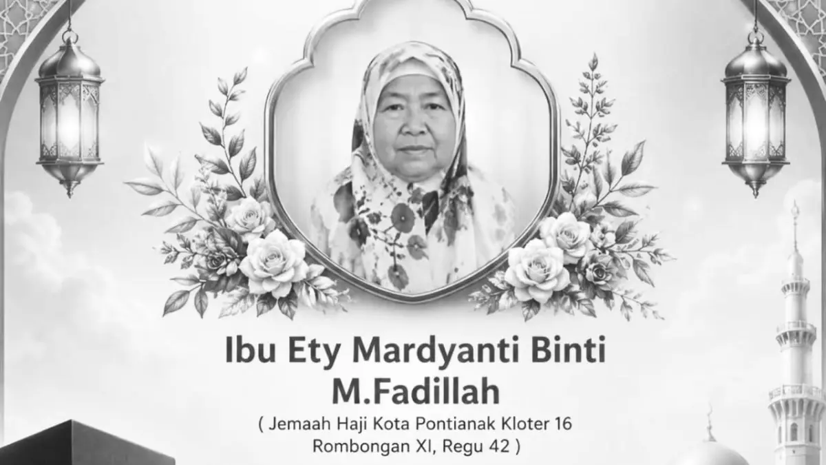 Jemaah haji asal Kota Pontianak Ety Mardyanti Binti M. Fadilah meninggal dunia di Makkah pada Senin (25/5). (ISTIMEWA)