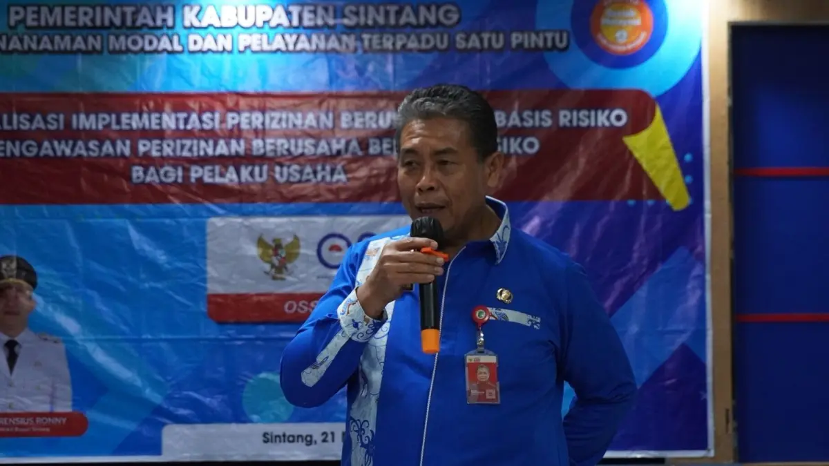 Kepala Dinas DPMPTSP Kabupaten Sintang, Erwin Simanjuntak.