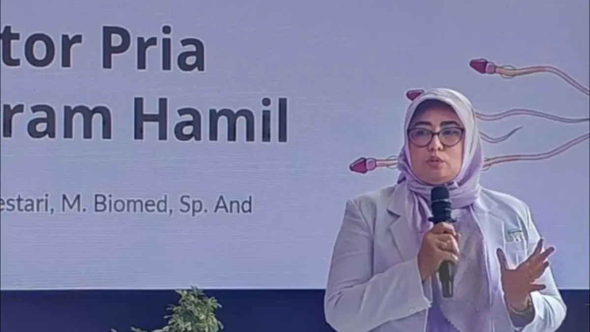 Dokter spesialis andrologi Prof. Dr. dr. Silvia Werdhy Lestari, Sp.And,M.Biomed dalam acara re-launching Klinik Yasmin RSCM di Jakarta, Selasa (26/5) (ANTARA/Fitra Ashari)