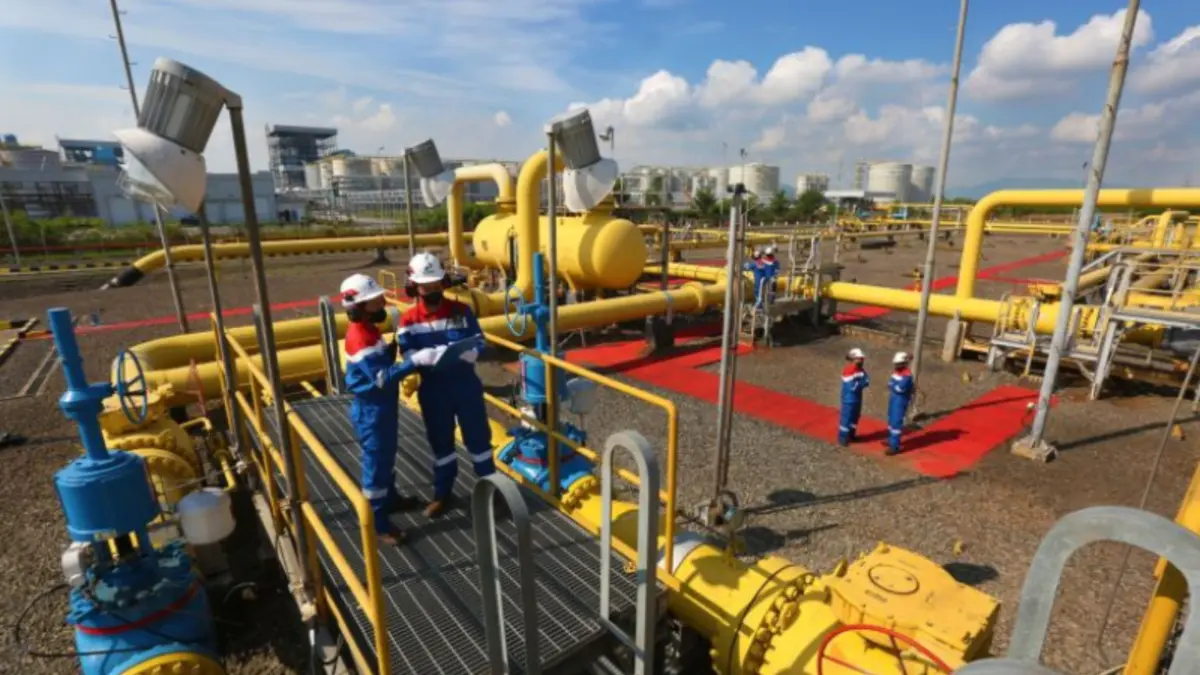 Ilustrasi - Infrastruktur gas bumi PT PGN Tbk.( ANTARA/HO-PT PGN Tbk)

