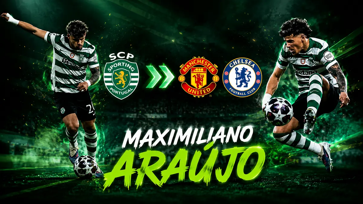 Maximiliano Araújo tampil impresif bersama Sporting CP dan diminati klub-klub Liga Inggris. (Instagram, Kolase:AI)