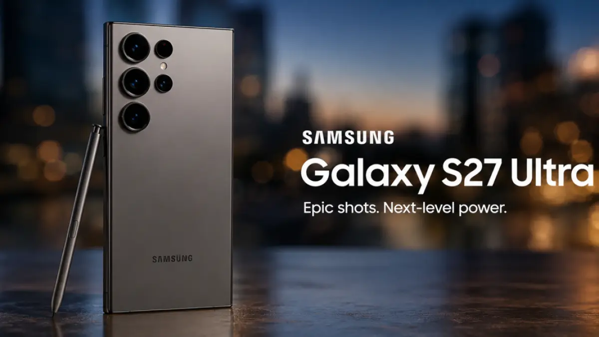 Bocoran Samsung Galaxy S27 Ultra memperlihatkan flagship premium dengan kamera canggih dan stylus bawaan. (Ilustrasi AI)