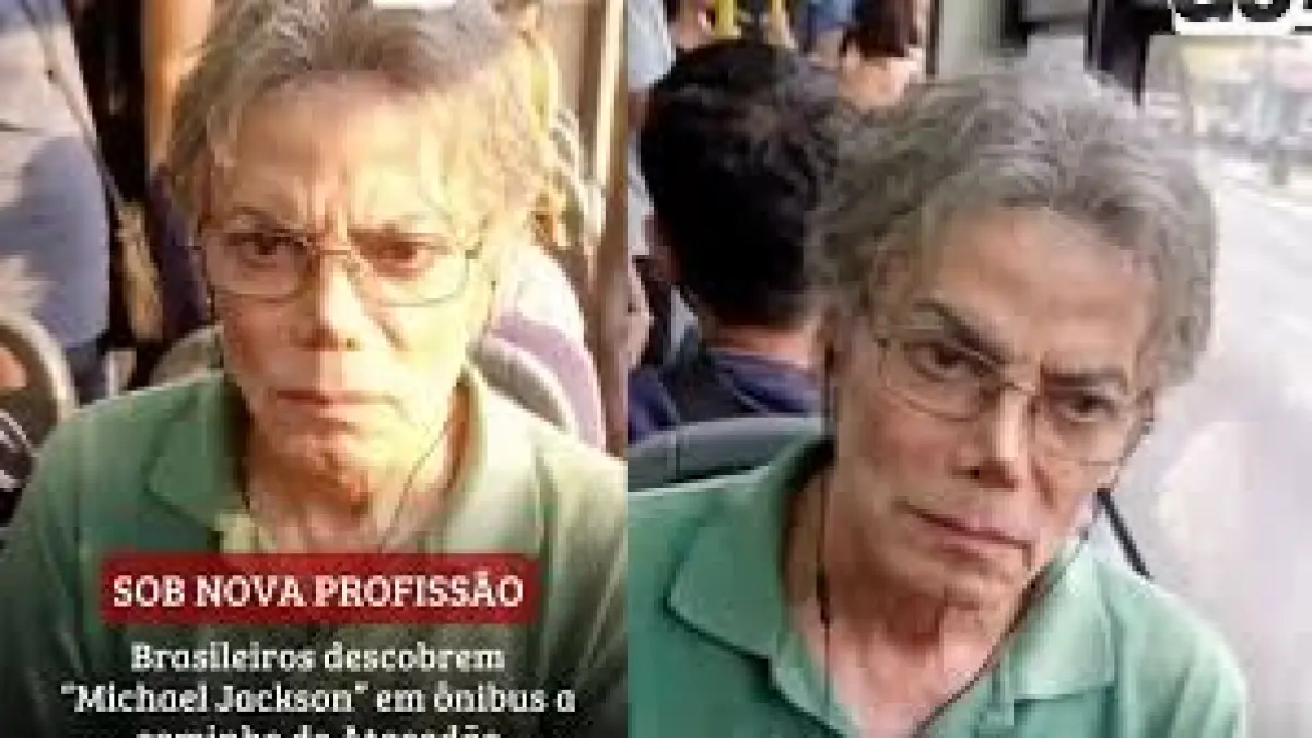 Sosok yang mirip dengan Michael Jackson saat menjadi penumpang bus di Brasil  (DOK JAWA POS)   