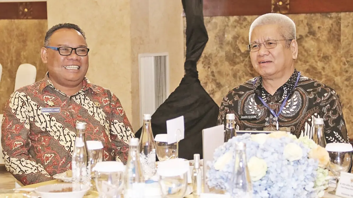 Sekretaris Daerah Provinsi Kalimantan Barat, dr. H. Harisson, M.Kes., saat menghadiri Konferensi Nasional Pengembangan Ekonomi Daerah (KNPED) Tahun 2026 di Balai Kartini Jakarta, Senin (25/5).