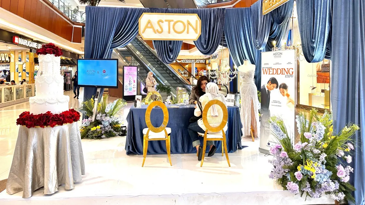 Suasana Stand Wedding Expo 2026 di Ayani Megamall. (ISTIMEWA)