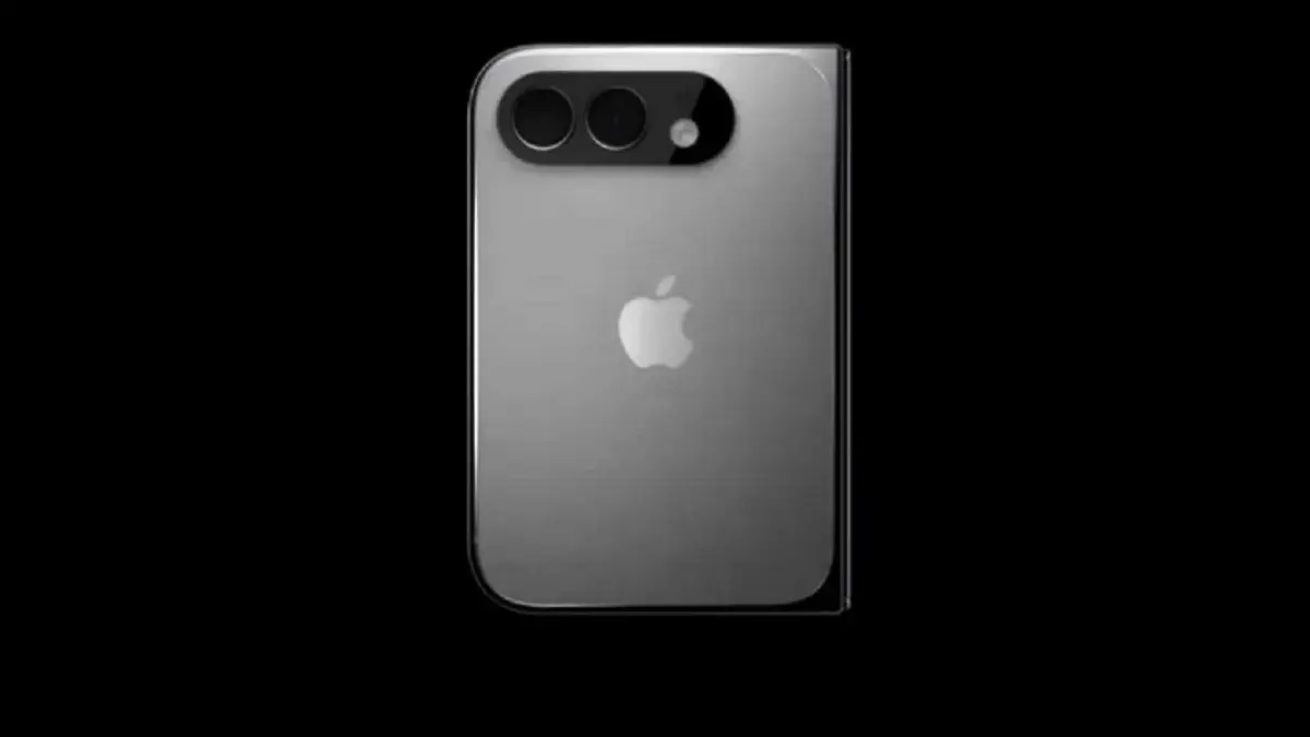 Bocoran model replika iPhone Ultra memperlihatkan desain ponsel lipat pertama Apple yang disebut mirip perangkat foldable Android premium. (Dok. Majin)