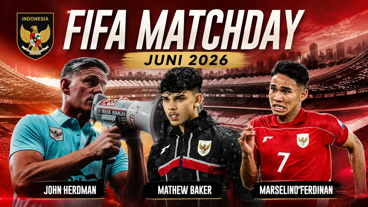 John Herdman mengumumkan 23 pemain Timnas Indonesia untuk menghadapi Oman dan Mozambik pada FIFA Matchday Juni 2026. (IG/JP, Diolah AI)