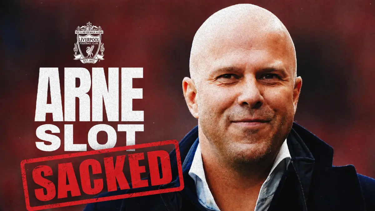 Mantan bek Liverpool Jamie Carragher mengaku terkejut dengan keputusan klub memecat Arne Slot. (Dok.Liverpool/Diolah AI)