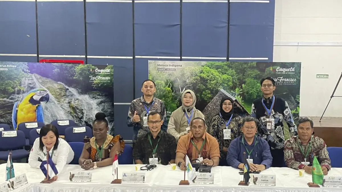 Perwakilan DLHK Kalbar mengikuti forum GCF Task Force ke-16 di Kolombia. Kalbar memperkenalkan strategi restorasi gambut berbasis 3R yang menggabungkan perlindungan lingkungan dengan peningkatan ekonomi masyarakat. (ISTIMEWA)