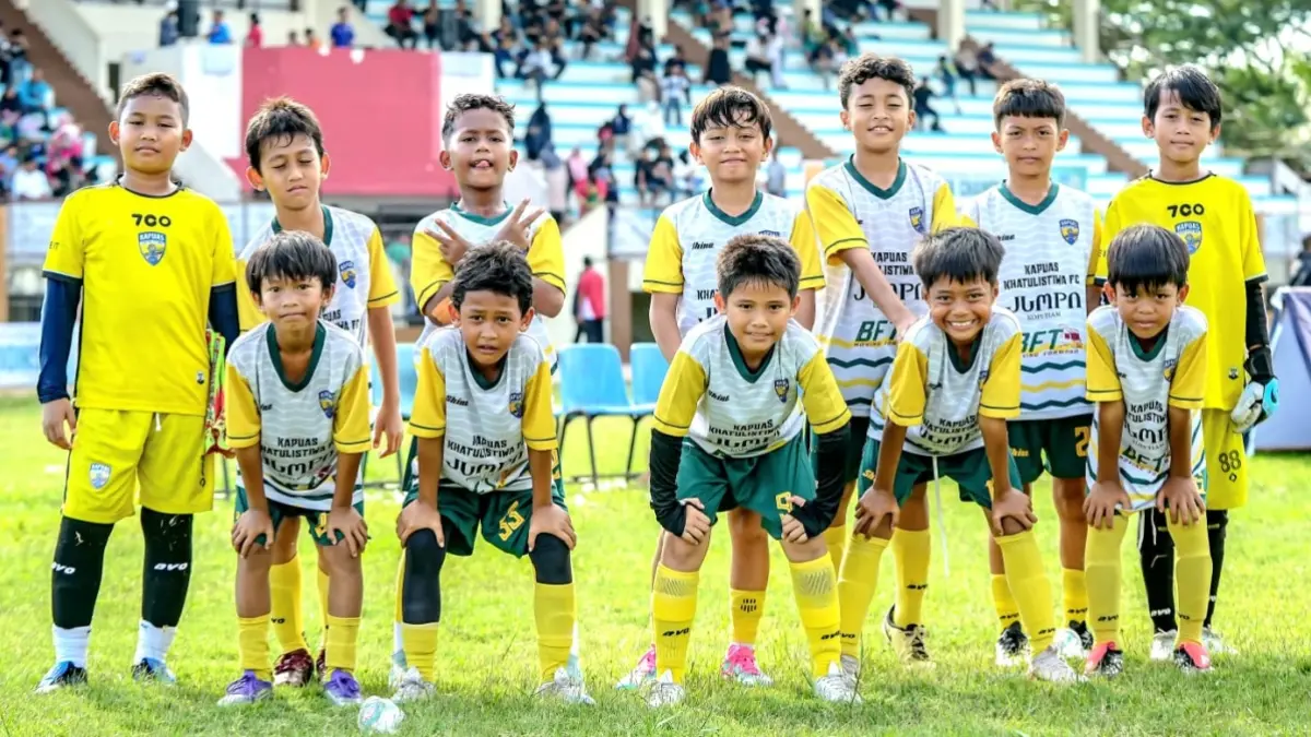 Sekolah Sepak Bola (SSB) Kapuas Khatulistiwa di ajang Garuda Super Championship regional Kalimantan Barat beberapa waktu lalu. (ISTIMEWA)