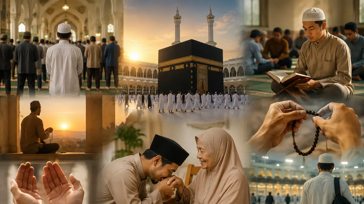 Ilustrasi amalan berpahala haji 