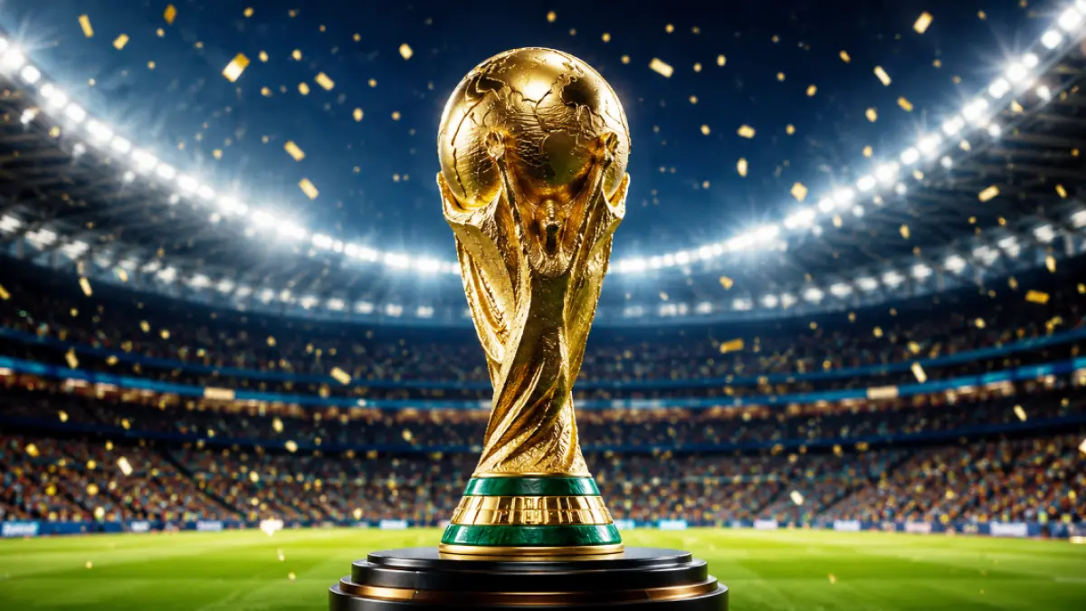 Trofi Piala Dunia 2026. (Ilustrasi AI)