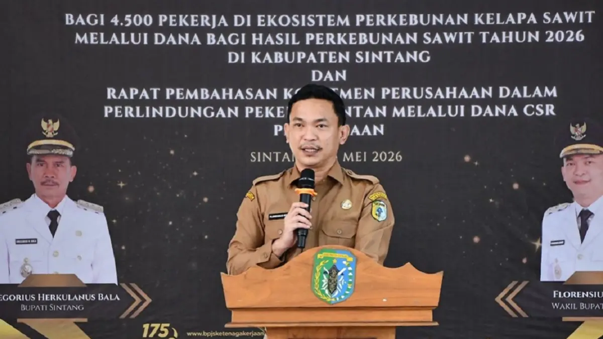 Wakil Bupati Sintang, Florensius Ronny.