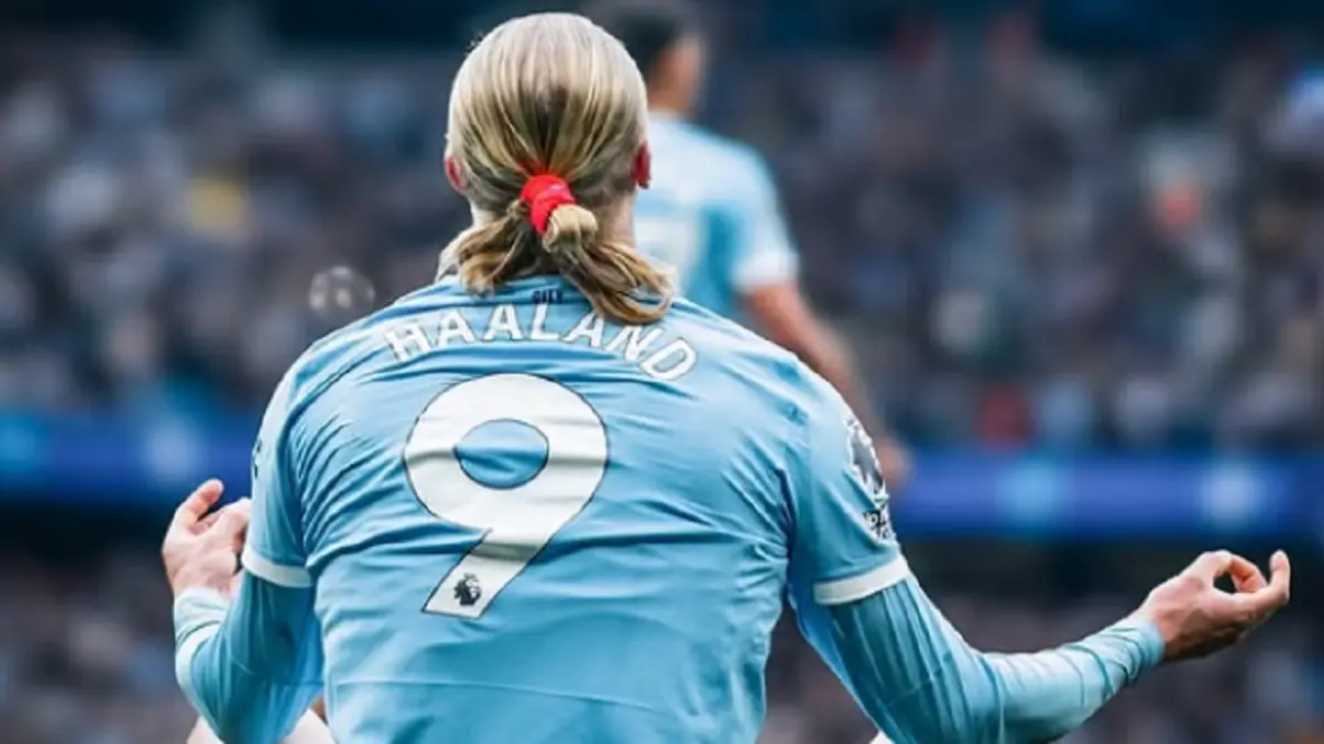 Erling Haaland menjadi pusat kontroversi setelah namanya dikaitkan dengan janji kampanye calon presiden Real Madrid. (INSTAGRAM/@erling)