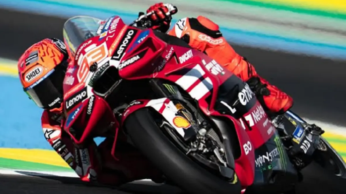 Marc Marquez saat kembali tampil di MotoGP Italia 2026 usai cedera dan masih diyakini menjadi ancaman perebutan gelar dunia. (INSTAGRAM/@marcmarquez93)