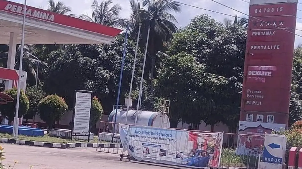SPBU Padu Banjar, Kecamatan Simpang Hilir, Kayong Utara. (ISTIMEWA)