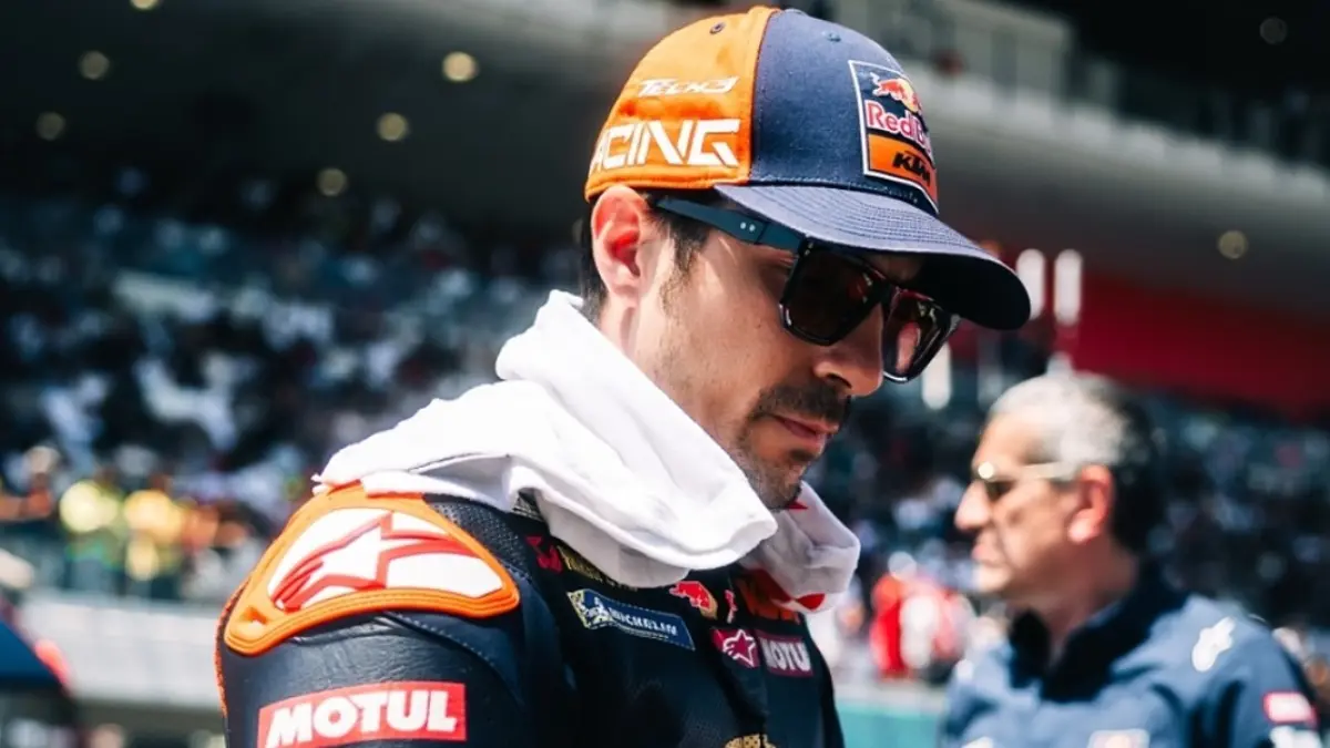 Maverick Vinales saat menjalani akhir pekan balapan MotoGP 2026 bersama tim Red Bull KTM Tech3. (INSTAGRAM/@maverick12official)