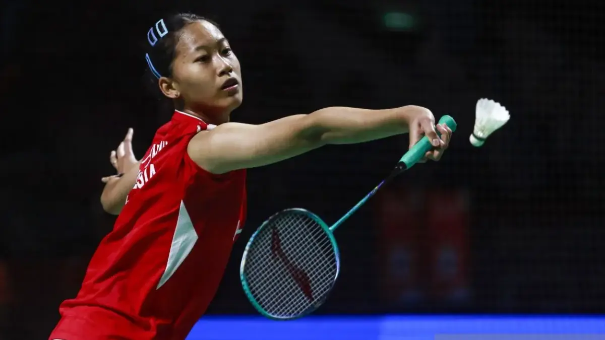 Putri Kusuma Wardani menjadi wakil Indonesia pertama yang turun bertanding dan akan menghadapi tantangan berat melawan unggulan asal China, Chen Yu Fei. (Antara)