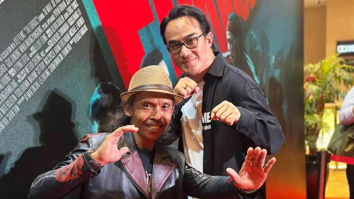 Aktor film "The Furious" Joe Taslim dan Yayan Ruhian. (ANTARA)