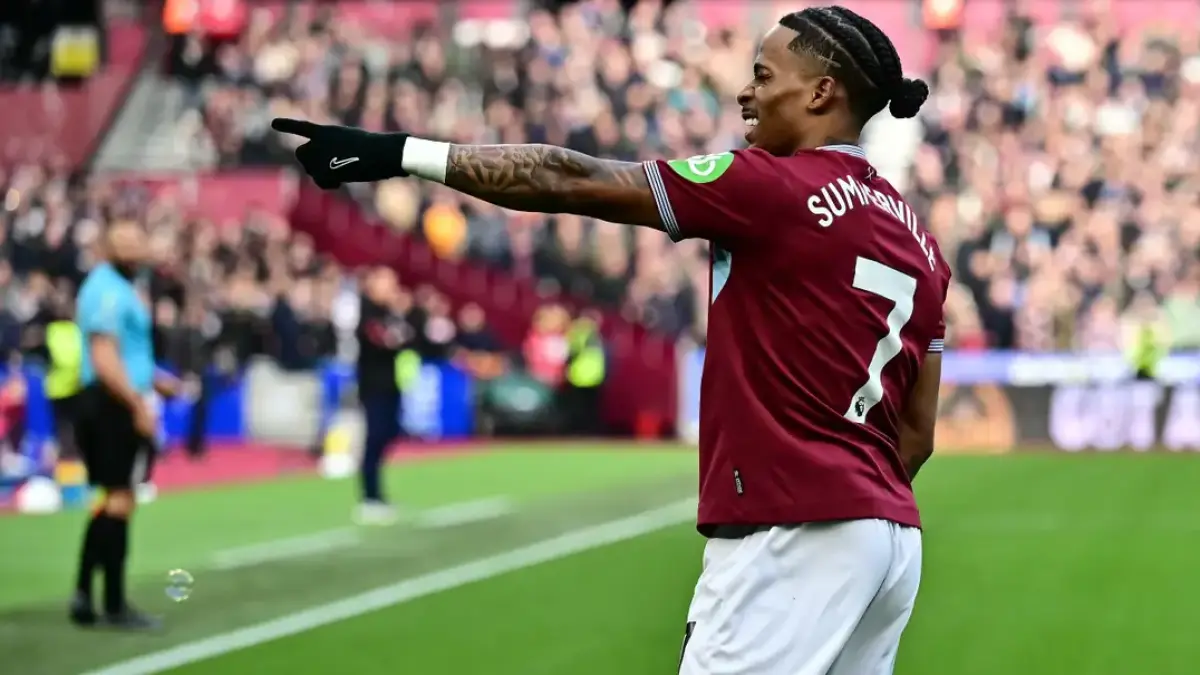 Crysencio Summerville menjadi target utama Napoli dan AC Milan pada bursa transfer musim panas. (AFP)