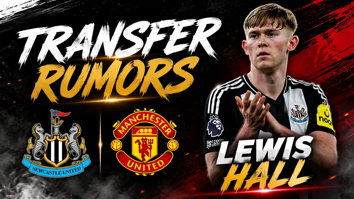 Lewis Hall menjadi target utama Manchester United untuk memperkuat posisi bek kiri musim depan. (Dok.Newcastle, Diolah AI)
