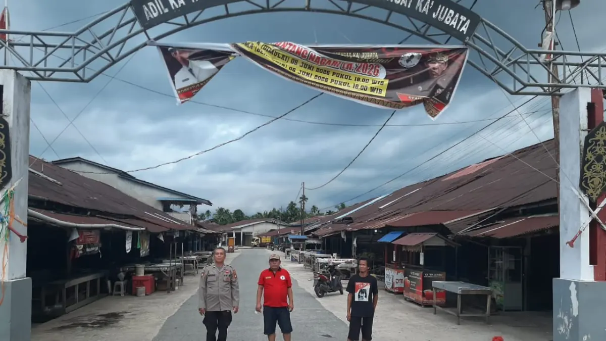 SEPI: Suasana Pasar Mandor tampak lengang saat masyarakat menjalankan Ritual Adat Balala Pantang Nagari. Selama masa pantang, berbagai aktivitas warga dihentikan sementara sebagai bentuk penghormatan terhadap tradisi leluhur.