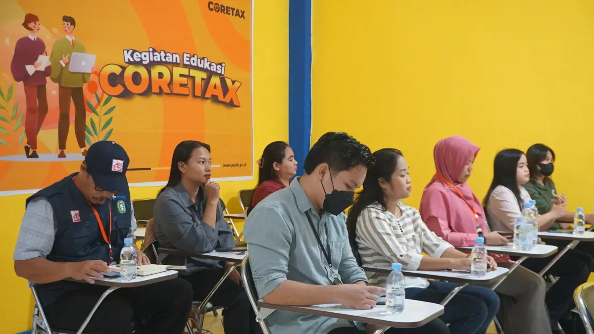 Pengurus Koperasi Merah Putih mengikuti kegiatan edukasi perpajakan dan asistensi pelaporan SPT Tahunan PPh Badan yang digelar KP2KP Sekadau. (ISTIMEWA)
