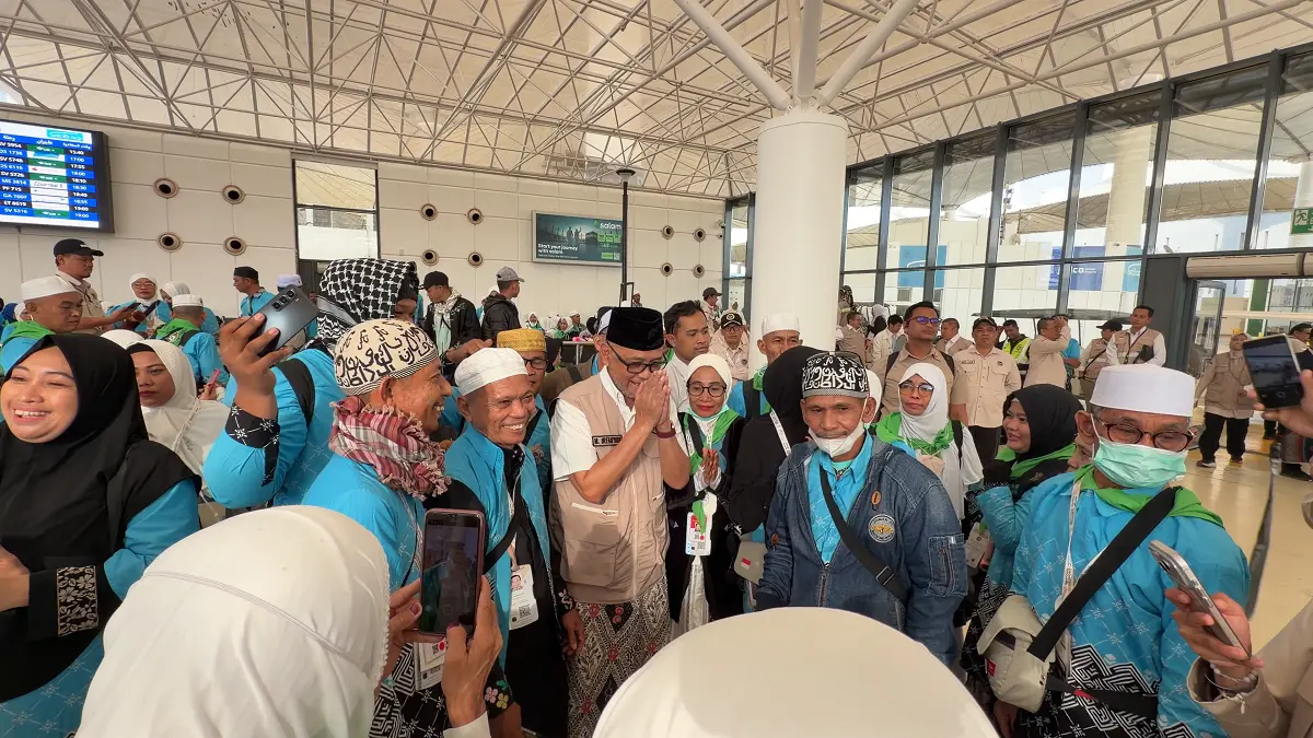 Proses pemulangan jemaah haji dari Tanah Suci. (Kemenhaj)