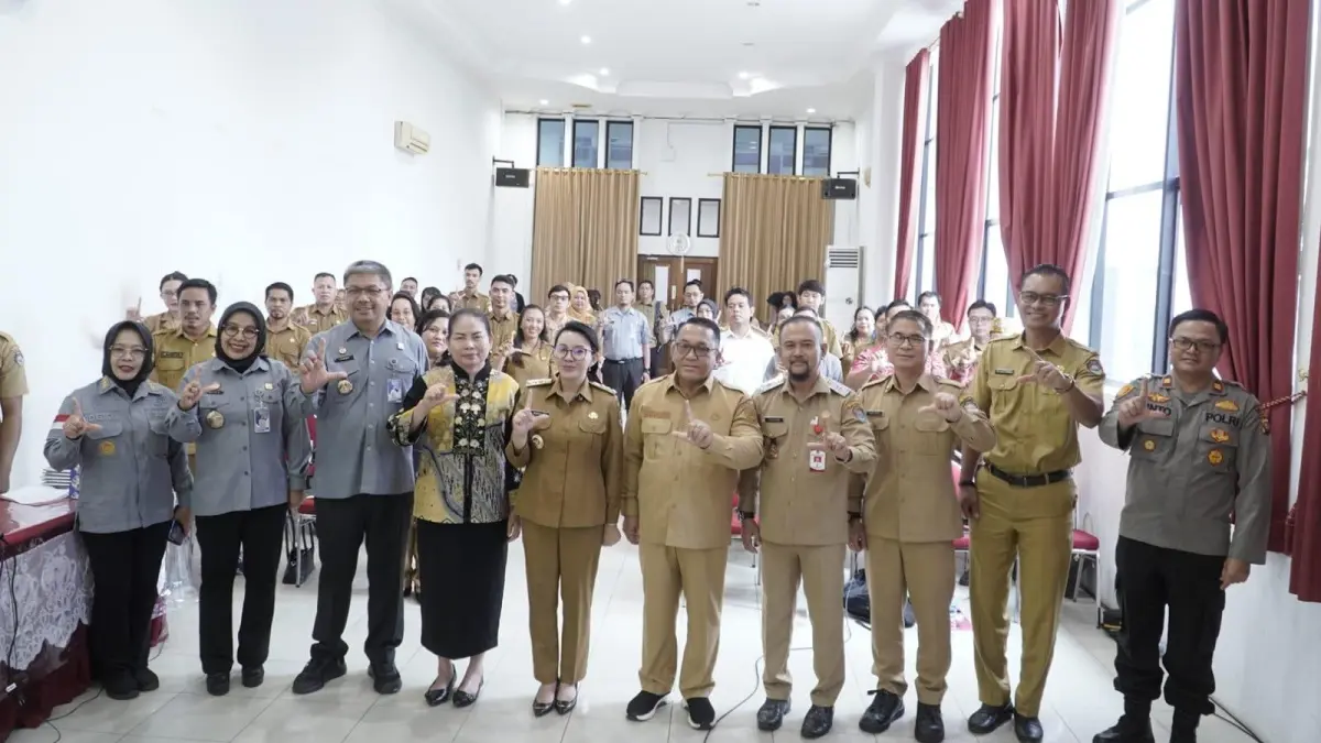 Kantor Wilayah Kementerian Hukum Kalimantan Barat menggelar rakor pemetaan potens pelindungan dan pendaftaran KI di Kabupaten landak pada Senin (8/6). (DOK KANWIL KEMENKUM KALBAR)