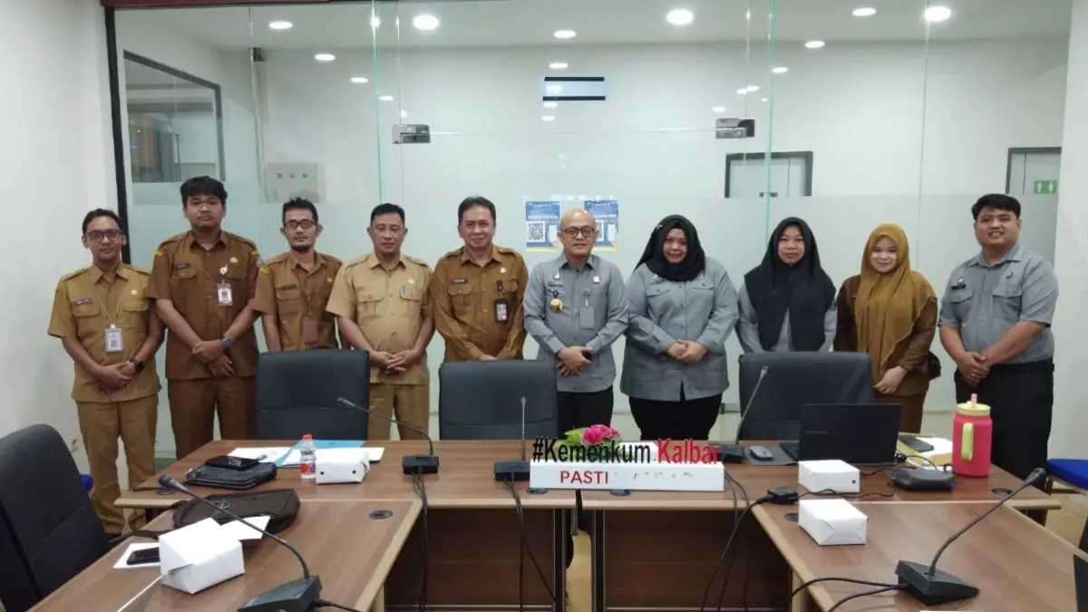 Kantor Wilayah Kementerian Hukum Kalimantan Barat menggelar rapat harmonisasi Raperbup Mempawah pada Selasa (9/6). (KANWIL KEMENKUM KALBAR)