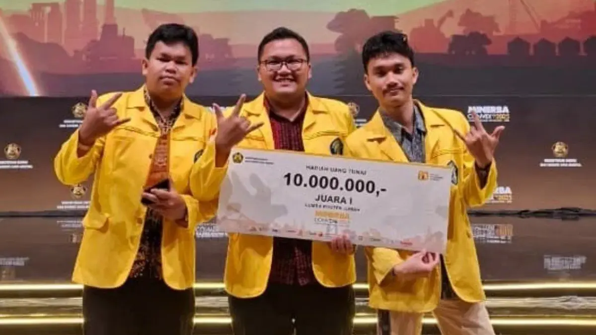 Tim mahasiswa FTUI raih juara pertama ajang Minerba Convex 2025. ANTARA/HO-Humas UI.