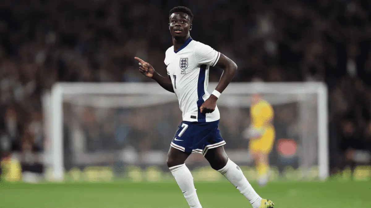 Bukayo Saka menjalani program khusus untuk mencapai kondisi terbaik jelang laga perdana Inggris di Piala Dunia 2026. (Dok. Arsenal)