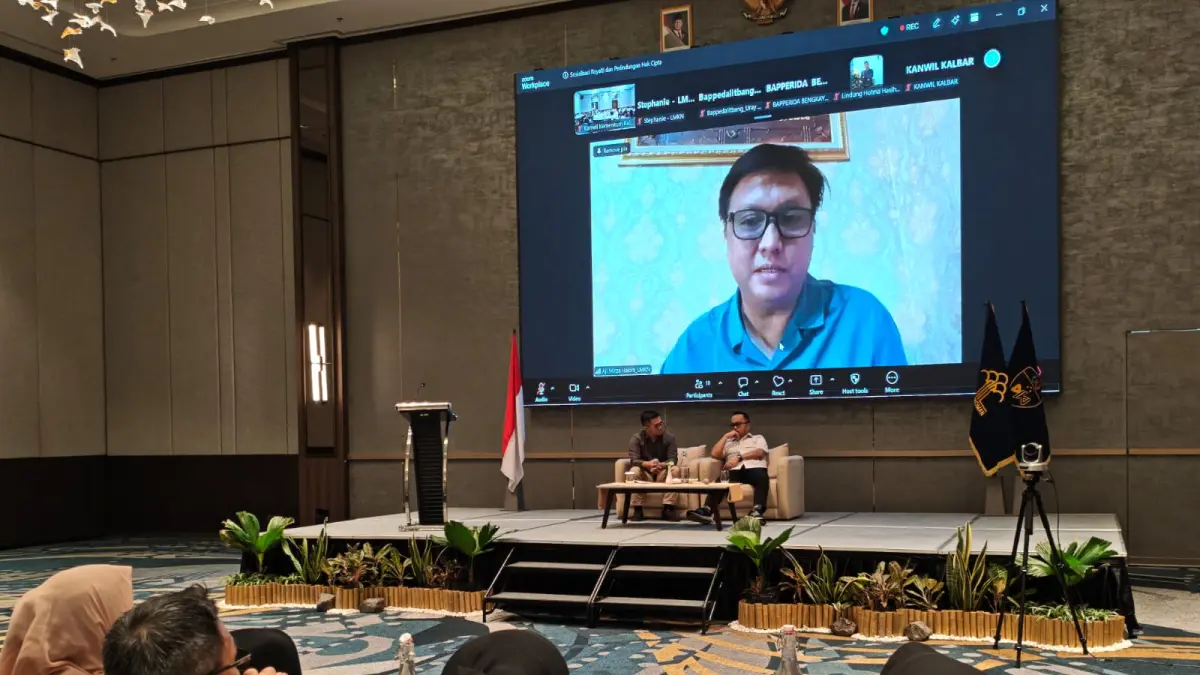 Kegiatan Sosialisasi Royalti dan Pelindungan Hak Cipta yang digelar oleh antor Wilayah Kementerian Hukum Kalimantan Barat, Rabu (10/6). (ISTIMEWA)